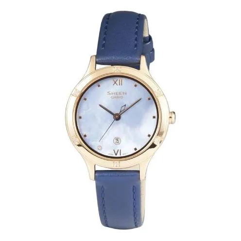 Casio Sheen Fashion Elegant Analog Watch 'Blue White' SHE-4546PGL-2AUPR sold by KicksCrew