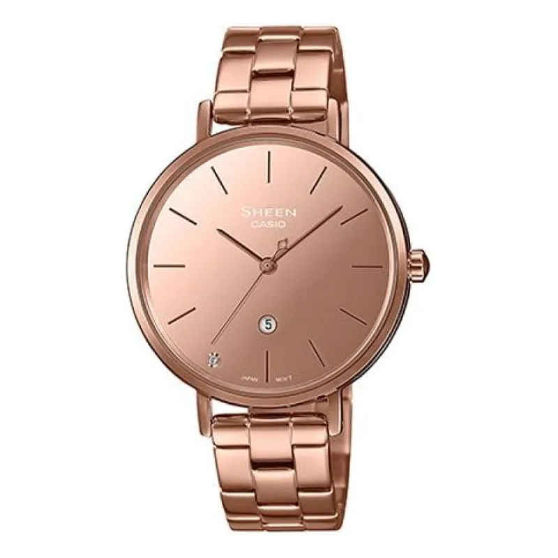 Casio Sheen Analog Watch 'Rose Gold Sapphire Crystal' SHE-4544PG-4AUPR sold by KicksCrew