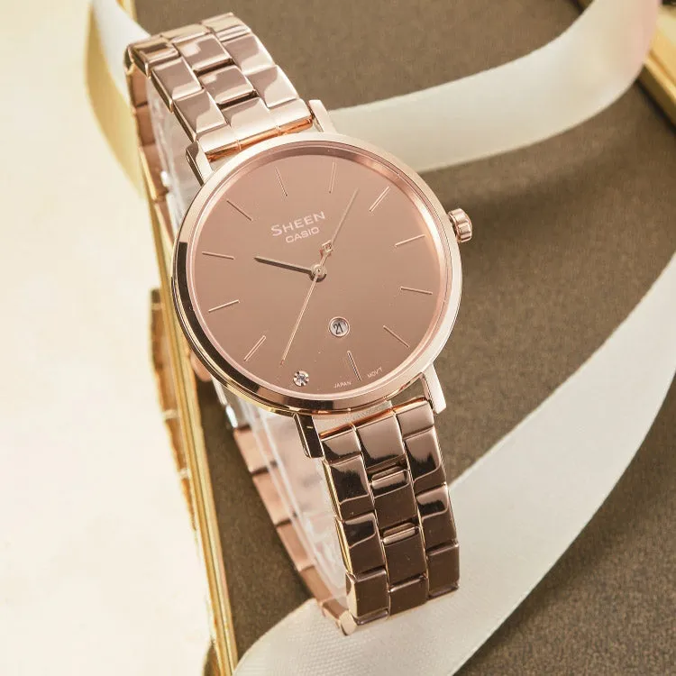 Casio Sheen Analog Watch 'Rose Gold Sapphire Crystal' SHE-4544PG-4AUPR sold by KicksCrew product image thumbnail 2