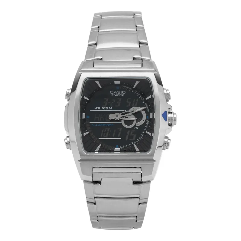 CASIO EDIFICE Series Waterproof Quartz EFA-120L-1A1V Black Analog Mens EFA-120D-1AV sold by KicksCrew