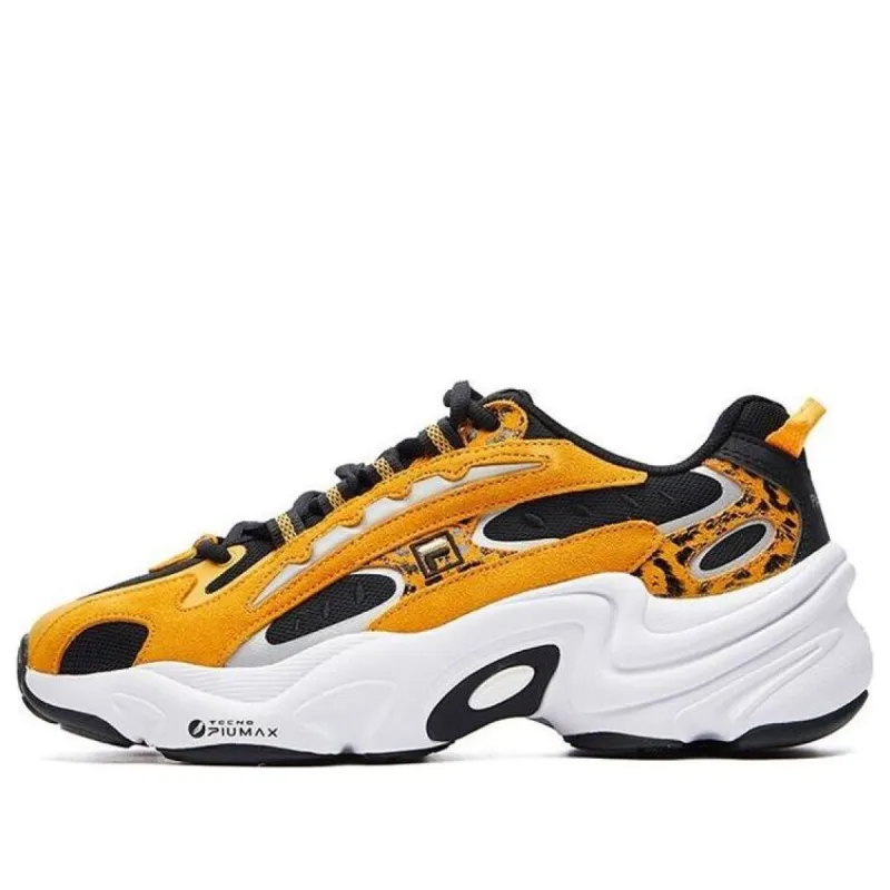 FILA Low-Top Running Shoes Black/Yellow F12M111117FBS sold by KicksCrew