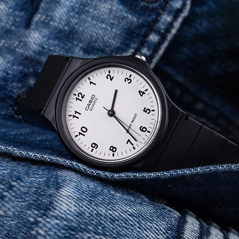 CASIO White Dial Black Strap Casual Minimalistic Classic Fashion Watch Analog MQ24-7B sold by KicksCrew product image thumbnail 4