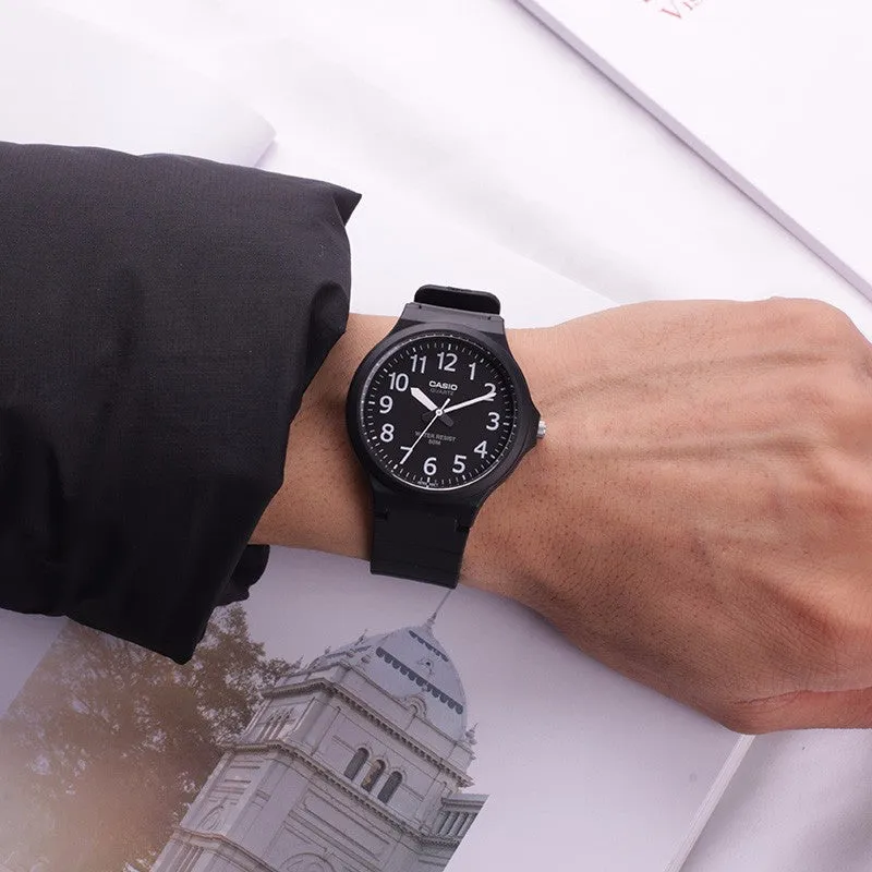 Casio Youth Stylish Minimalistic Analog Watch 'Black White' MW-240-1BV sold by KicksCrew product image thumbnail 3