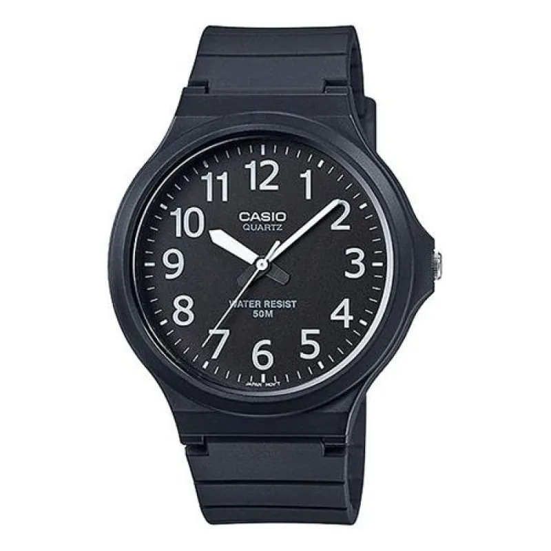 Casio Youth Stylish Minimalistic Analog Watch 'Black White' MW-240-1BV sold by KicksCrew