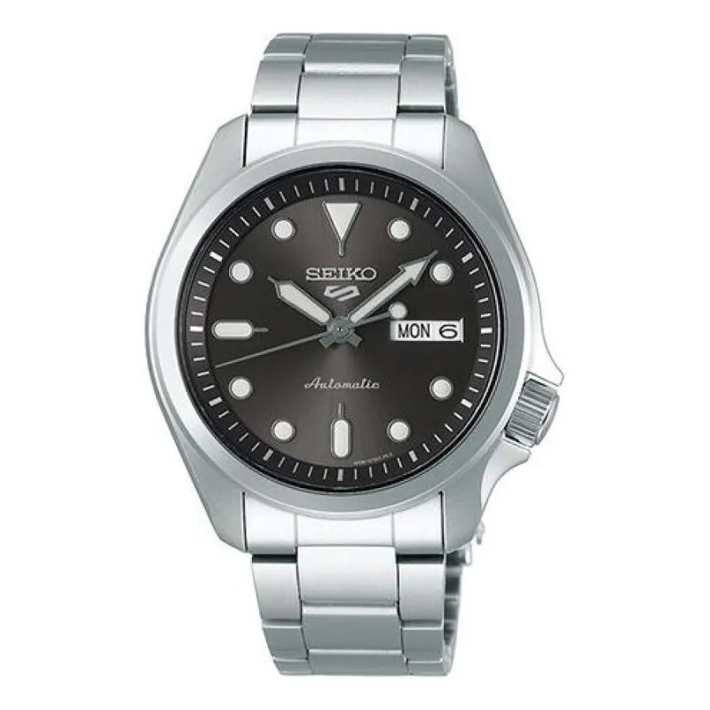 Men's SEIKO No. 5 Japan waterproof Automatic Mechanical Sports Gray SRPE51K1 sold by KicksCrew