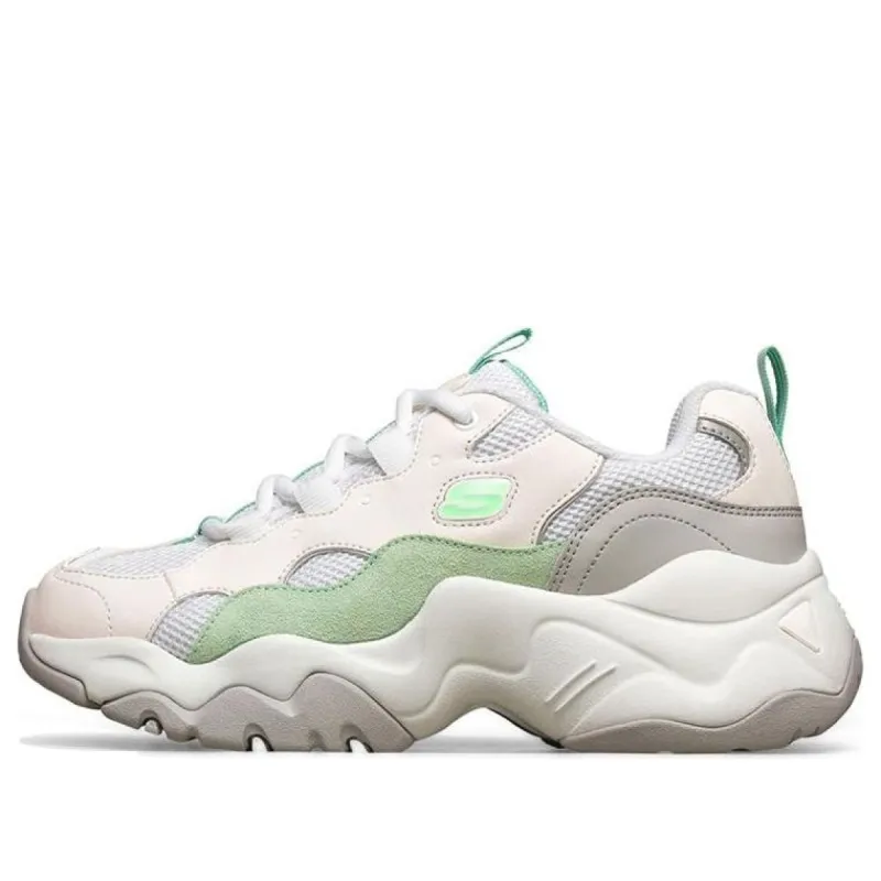 (WMNS) Skechers D'Lites 3.0 'White Gray Green' 88888210-WMNT sold by KicksCrew