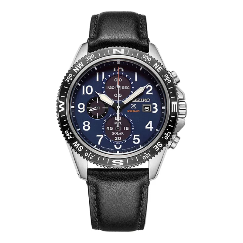 Men's SEIKO Sports Solar Energy waterproof Blue SSC737P1 sold by KicksCrew