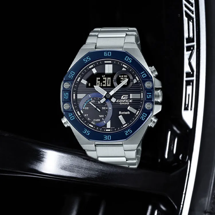 Casio Edifice Smart Analog-Digital Watch 'Silver Royal Blue' ECB-10DB-1B sold by KicksCrew product image thumbnail 2