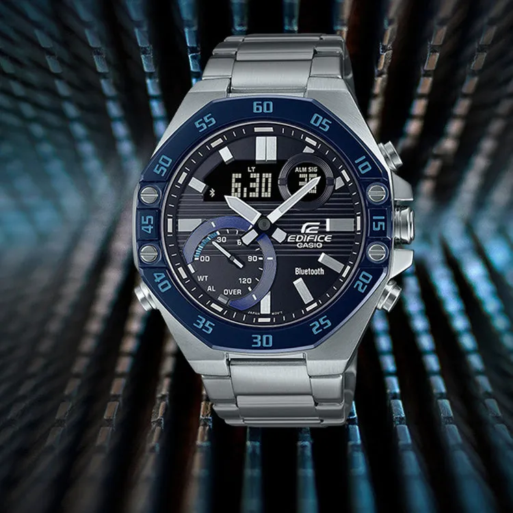 Casio Edifice Smart Analog-Digital Watch 'Silver Royal Blue' ECB-10DB-1B sold by KicksCrew product image thumbnail 3