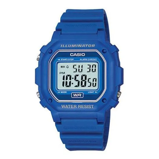CASIO G Shock Series Blue Classic Retro 42mm Digital F108WH-2A sold by KicksCrew