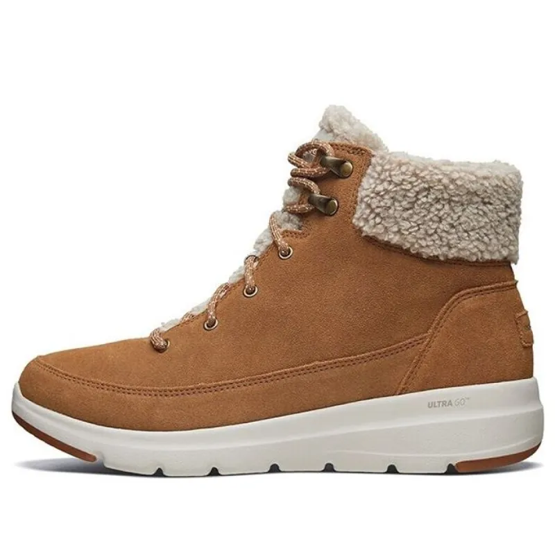 (WMNS) Skechers Glacial Ultra Mid-Top Snow Boots Yellow 16677-CSNT sold by KicksCrew