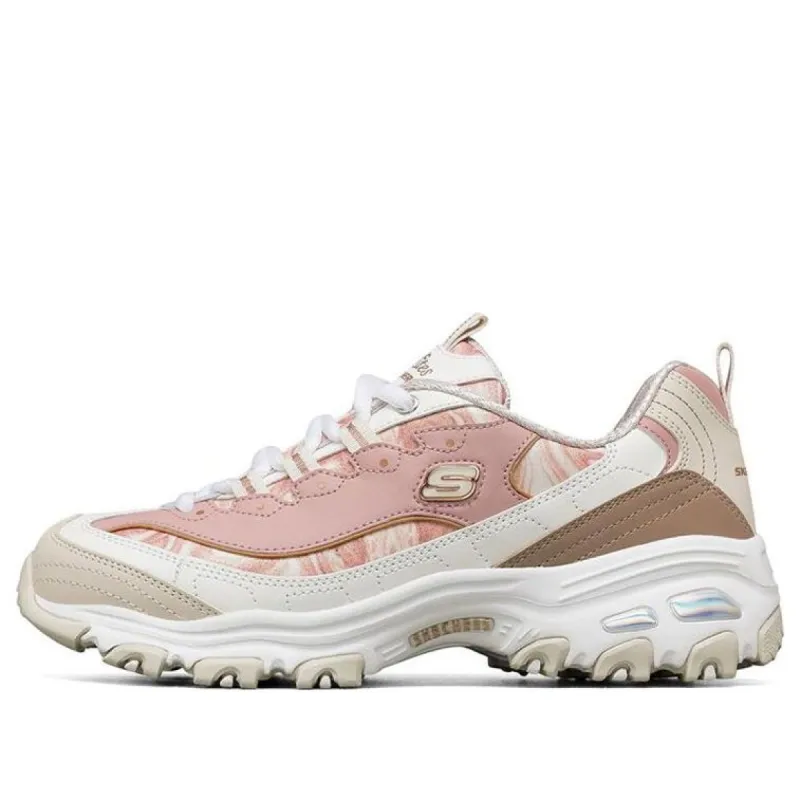 (WMNS) Skechers D Lites 1.0 Low-Top Daddy Shoes Pink/White 149240-OFPK sold by KicksCrew