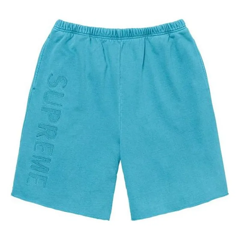 Supreme SS20 Week 11 Overdyed Sweatshort 'Sky Blue Yellow' SUP-SS20-580 sold by KicksCrew