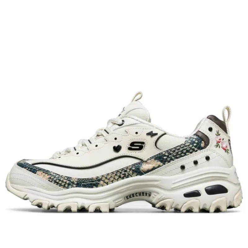 (WMNS) Skechers D'Lites 1.0 White 149111-NTBK sold by KicksCrew