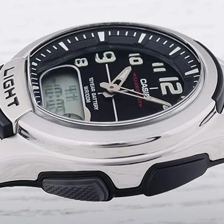 CASIO Male STANDARD Japan / South Korea Fashion Analog/Digital Combo AQ-180W-1B sold by KicksCrew product image thumbnail 5