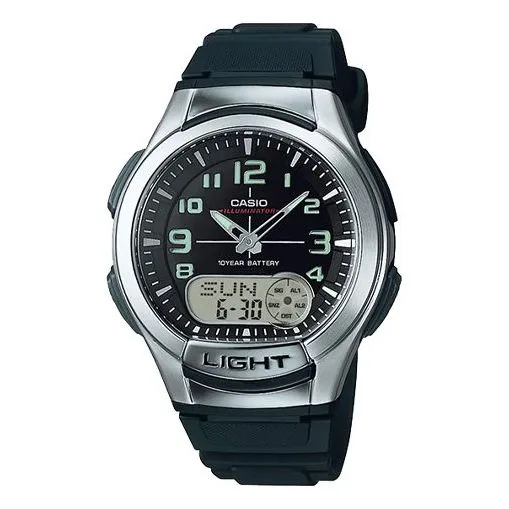 CASIO Male STANDARD Japan / South Korea Fashion Analog/Digital Combo AQ-180W-1B sold by KicksCrew