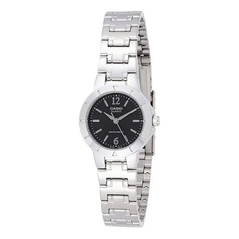 CASIO Standard Stainless Steel Quartz Silver/Black Waterproof Analog LTP-1177A-1ADF sold by KicksCrew