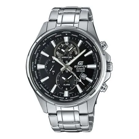 CASIO EDIFICE Quartz Waterproof Stainless Steel Strap Mens Silver/Black Analog EFR-304D-1AVUPF sold by KicksCrew
