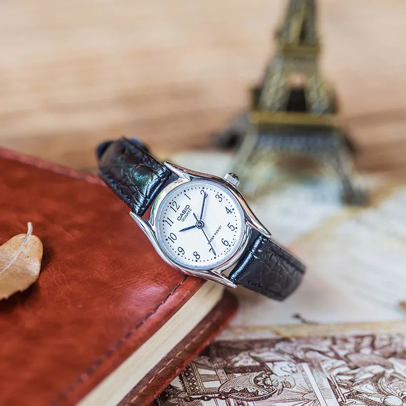 CASIO Leather Band Waterproof Men White Mens Analog MTP-1094E-7B sold by KicksCrew product image thumbnail 3