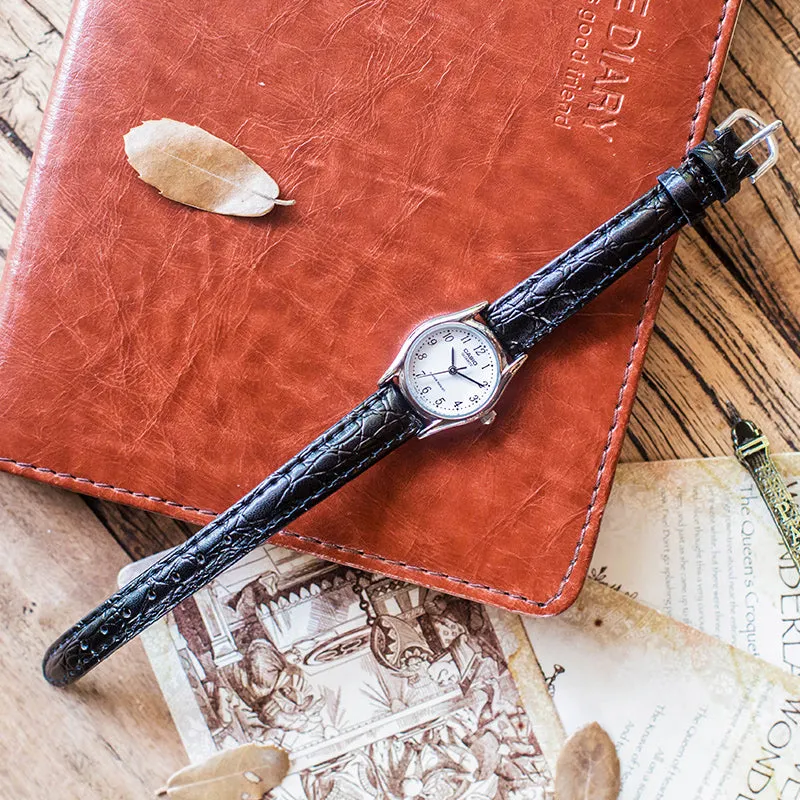 CASIO Leather Band Waterproof Men White Mens Analog MTP-1094E-7B sold by KicksCrew product image thumbnail 4