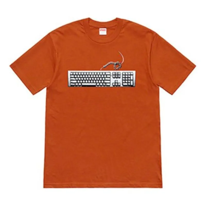 Supreme SS19 Keyboard Tee Rust Pattern Short Sleeve Unisex SUP-SS19-735 sold by KicksCrew
