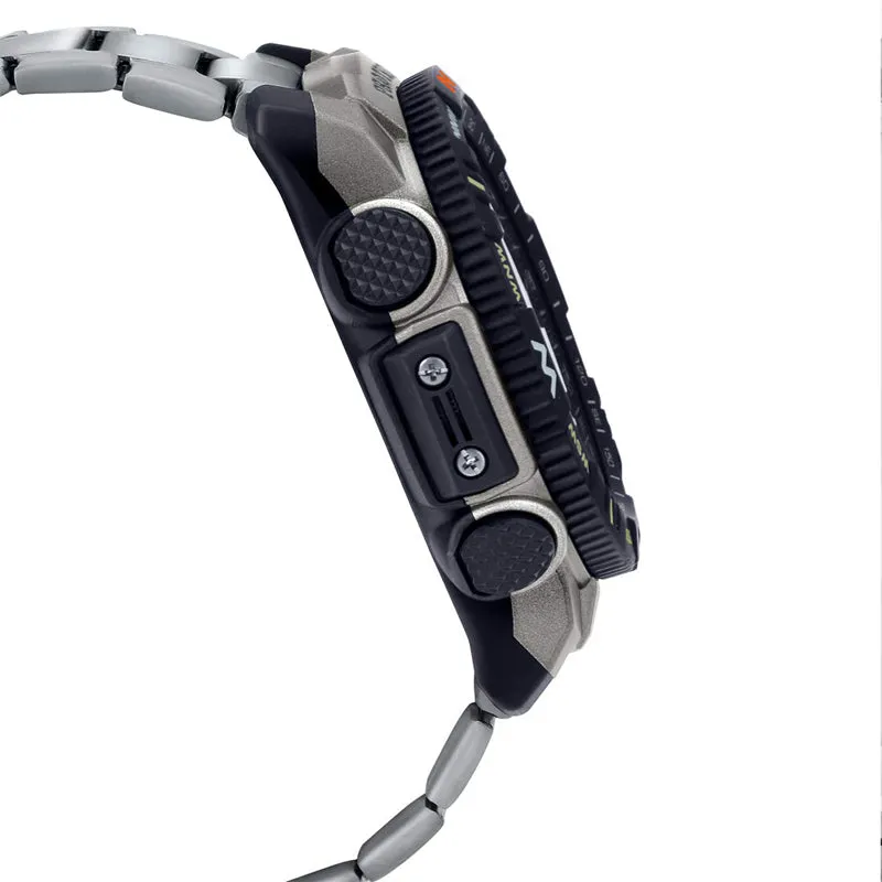 CASIO PRO TREK Bluetooth Waterproof Silver/Black Mens Analog/Digital Combo PRT-B50T-7 sold by KicksCrew product image thumbnail 2