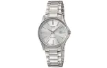 CASIO STANDARD&ENTICER Series Classic Vintage Fashion Small Round Couple White/Silver Analog MTP-1183A-7B&LTP-1183A-7A sold by KicksCrew