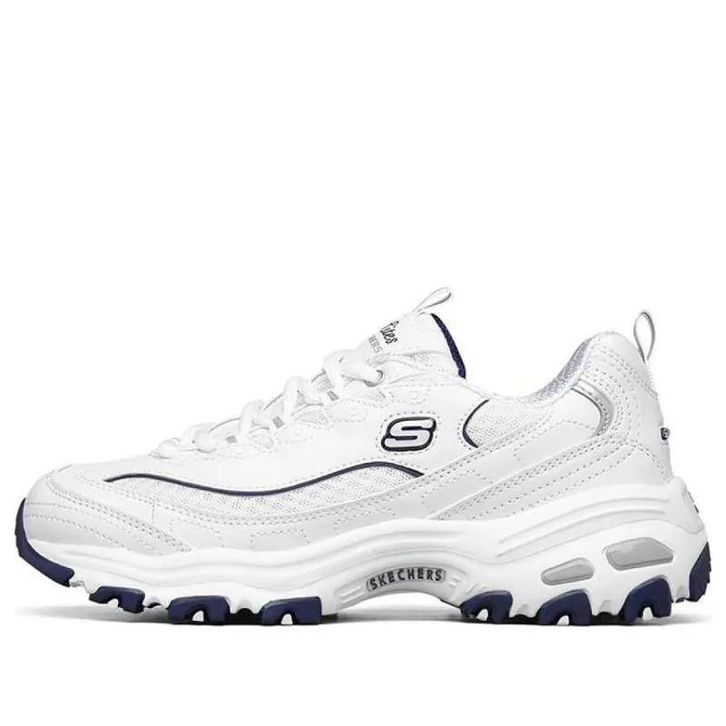 (WMNS) Skechers D'Lites 1.0 low running Shoes GS White/Blue 99999863-WNV sold by KicksCrew