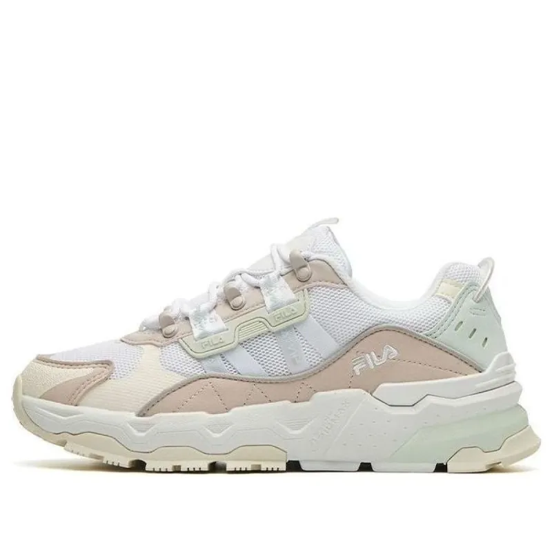 (WMNS) FILA TREK Sneakers Beige/White/Pink F12W134155FWH sold by KicksCrew