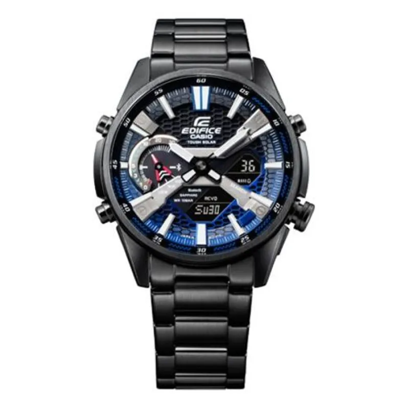 Casio Edifice Analog-Digital Watch 'Black Metallic Blue' ECB-S100YDC-2APR sold by KicksCrew