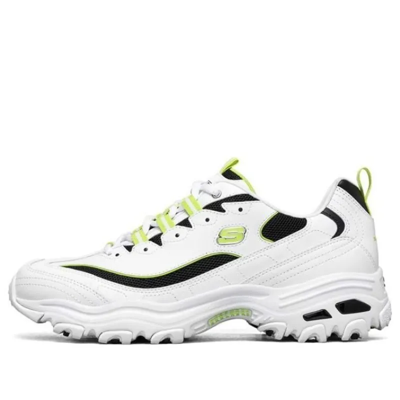 Skechers D'Lites 1.0 'Black Green White' 666142-WBLM sold by KicksCrew