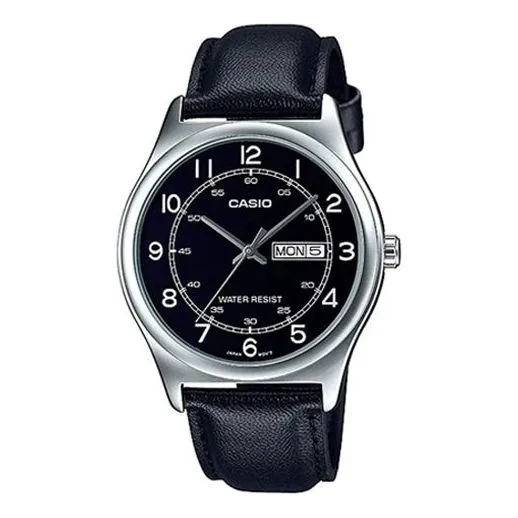 CASIO DRESS Quartzes Black Waterproof Mens Analog MTP-V006L-1B2U sold by KicksCrew
