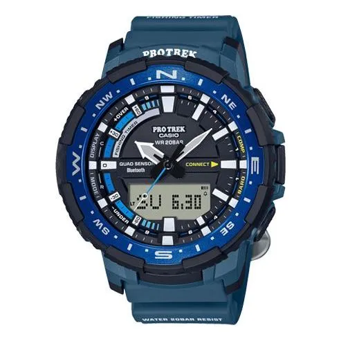 CASIO Male PRO TREK Japan / South Korea Fashion Sports Mens Analog/Digital Combo PRT-B70-2PR sold by KicksCrew