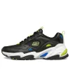 Skechers Stamina v2 Low-Top Running Shoes Black/Yellow/Blue 894003-BKGR sold by KicksCrew