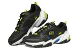 Skechers Stamina v2 Low-Top Running Shoes Black/Yellow/Blue 894003-BKGR sold by KicksCrew