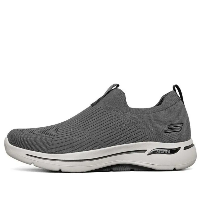 Skechers Go Walk Arch Fit Low-Top Grey 'Black' 216118-CCBK sold by KicksCrew