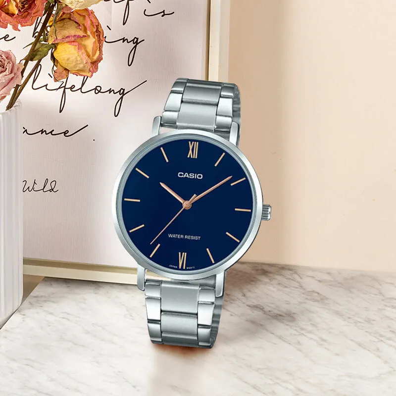 CASIO Quartz Stainless Steel Strap Waterproof Analog LTP-VT01D-2B sold by KicksCrew product image thumbnail 2