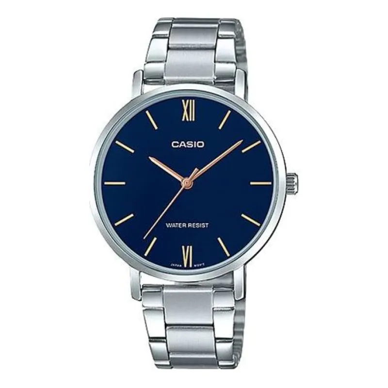 CASIO Quartz Stainless Steel Strap Waterproof Analog LTP-VT01D-2B sold by KicksCrew