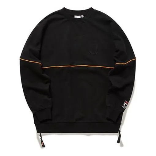 Fila Loose Pullover Couple Style Black T51U113206A-BK sold by KicksCrew