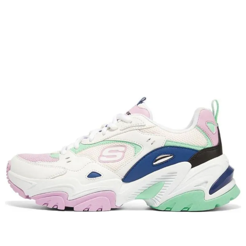 (WMNS) Skechers Stamina V2 Low Top Sneakers Multi 'White Black Navy Blue' 149513-WBKB sold by KicksCrew