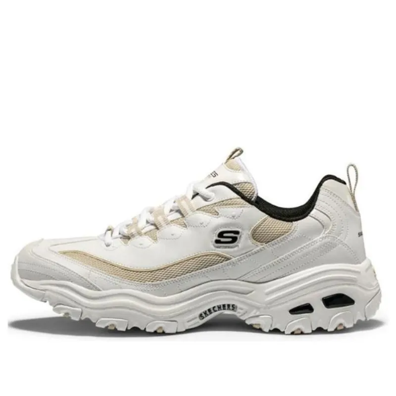 Skechers D'Lites 1.0 Running Shoes Beige/White/Yellow 888002-WNT sold by KicksCrew