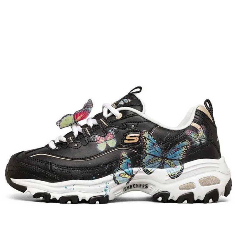 (WMNS) Skechers D'Lites 1.0 Low-Top Running Shoes Black 149233-BKMT sold by KicksCrew