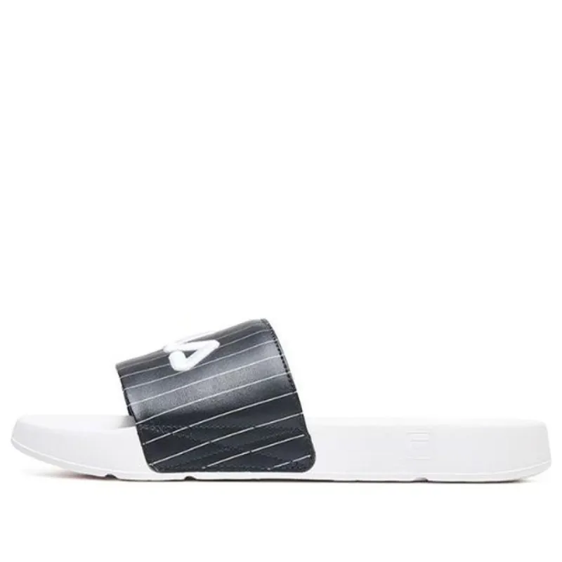FILA Heritage Beach wedges slippers Black/White F12M024610FNW sold by KicksCrew