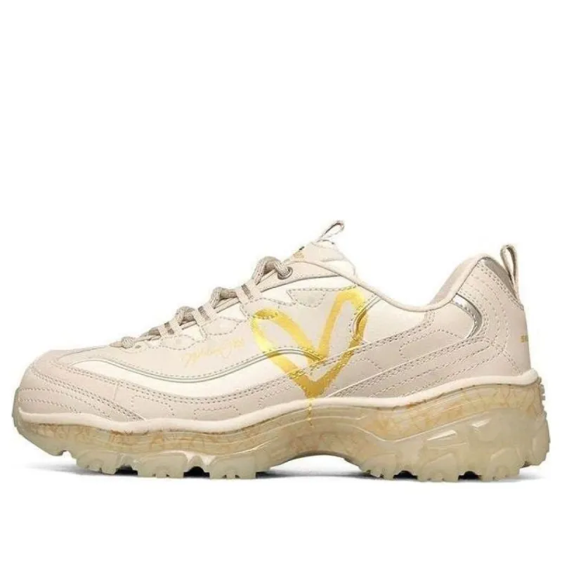 (WMNS) James Goldcrown x Skechers D'Lites Crystal Low-Top Running Shoes Creamy 149458-NAT sold by KicksCrew