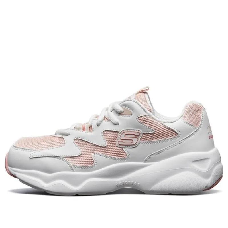 (WMNS) Skechers D'Lites Classic Sneakers White 88888105-WCRL sold by KicksCrew
