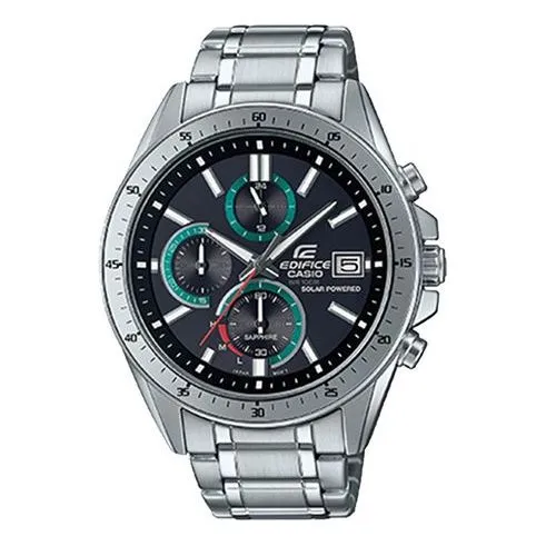 CASIO EDIFICE Waterproof Sports Sapphire Crystal Solar Powered Mens Analog/Digital Combo EFS-S510D-1BVUPR sold by KicksCrew