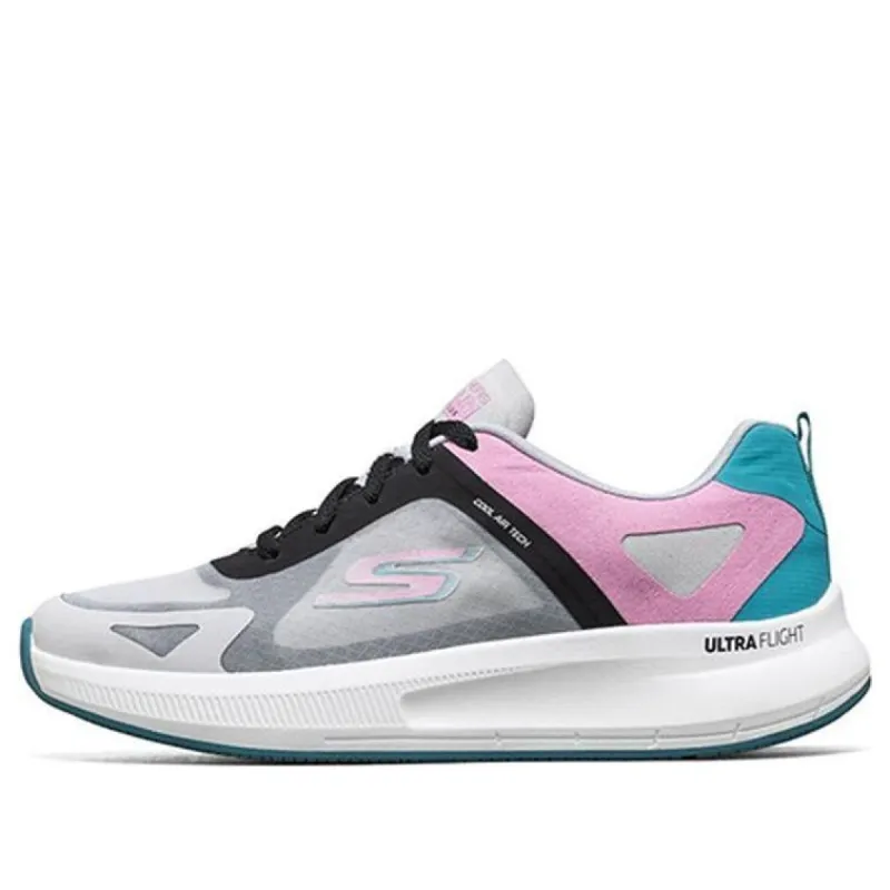 (WMNS) Skechers Go Run Pulse 'White Grey Pink' 128079-WMLT sold by KicksCrew