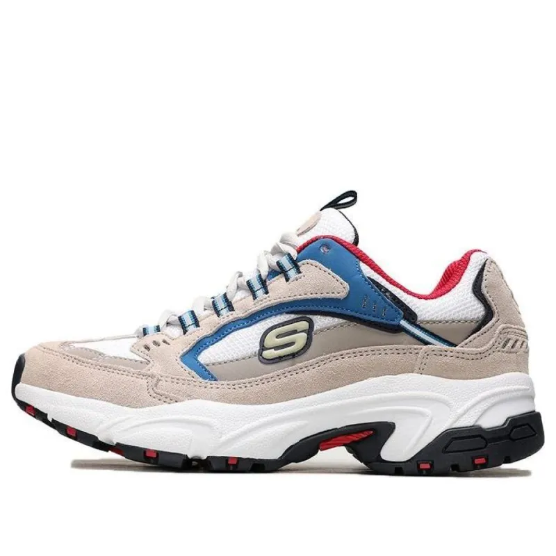 (WMNS) Skechers Stamina-Cross Road Low-Top Running Shoes Beige/Blue 13450-TPBL sold by KicksCrew
