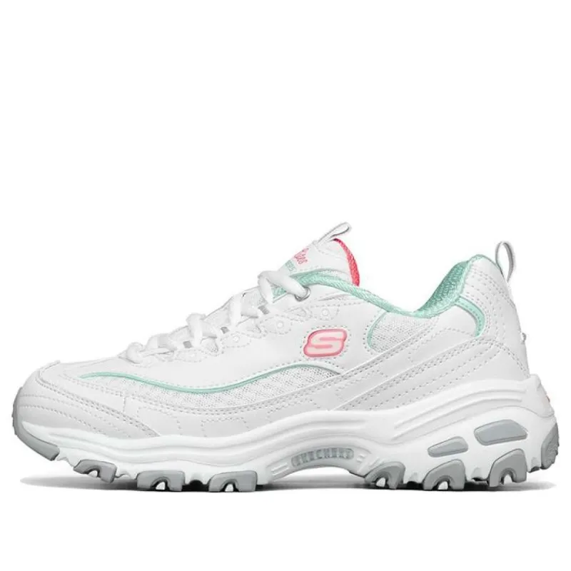 (WMNS) Skechers D Lites 1.0 low Running Shoes GS White 99999863-WLB sold by KicksCrew