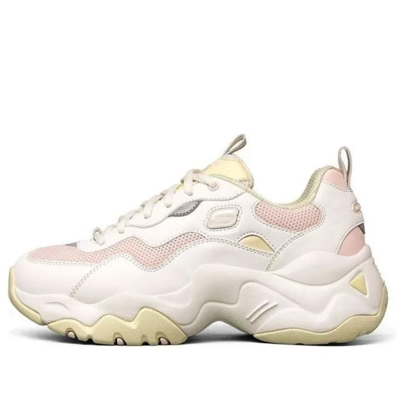 (WMNS) Skechers D Lites 3.0 Low Top Running Shoes White/Pink/Yellow 88888398-WYL sold by KicksCrew